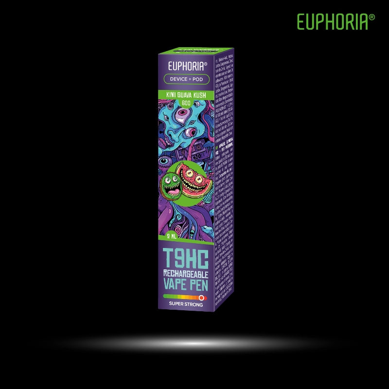 Euphoria T9hc Vape Starter Kit T9HC Pod + Batterie Rechargeable Euphoria HHC Vape Pen Gelato, 50% Euphoria T9hc Vape Starter Kit T9HC Pod + Batterie Rechargeable Euphoria HHC Vape Pen Gelato, 50%