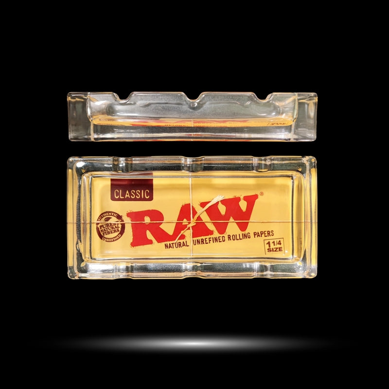 CENDRIER | VERRE RECTANGULAIRE 16CM | RAW SUPRHEMP®