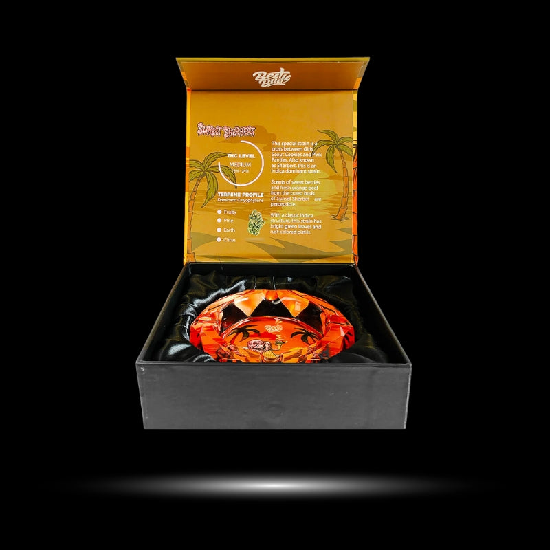 COFFRET CENDRIER CRISTAL | SUNSET SHERBERT SUPRHEMP®