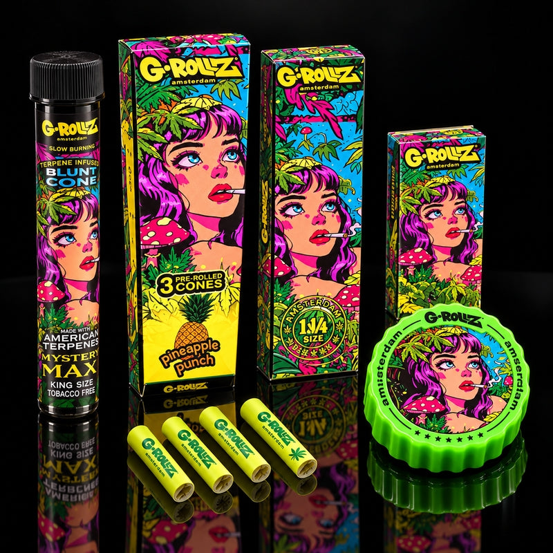 Coffret G-Rollz Gift Box XS “Mystikal Maze” – Grinder 53 mm + Accessoires
