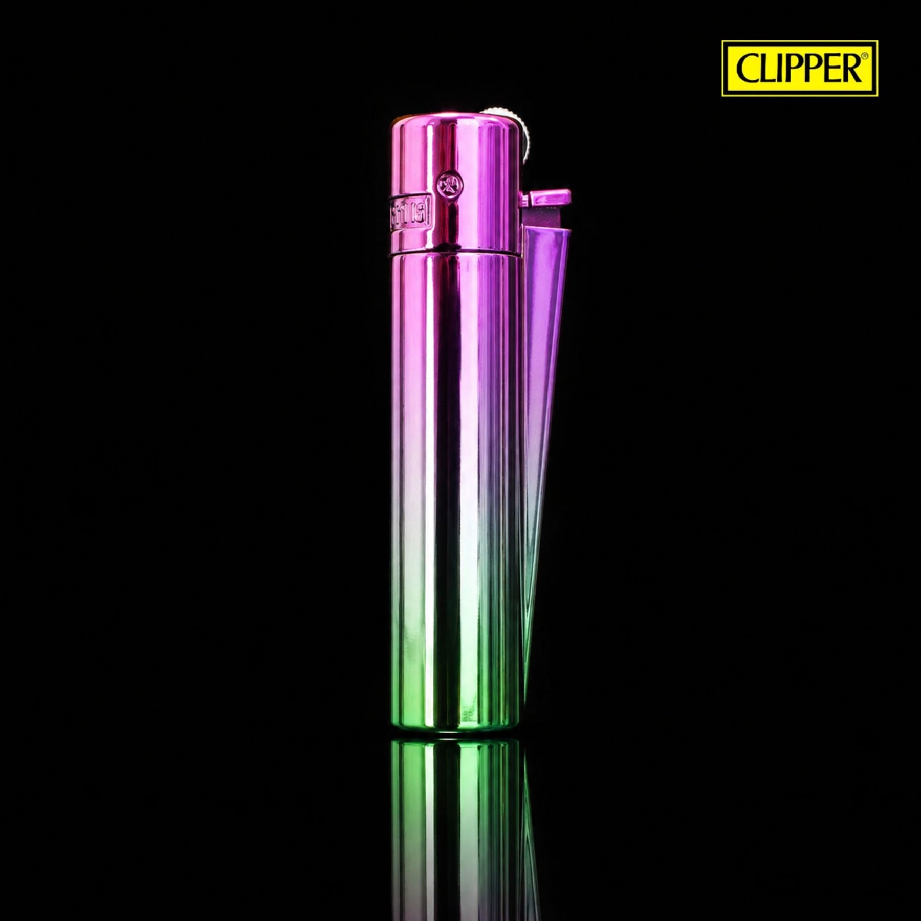 Clipper Metal Watermelon Delight rechargeable avec finition dégradée rose magenta et vert brillant