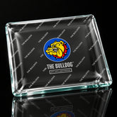 Plateau The Bulldog Shatterproof Glass 16 × 12 cm
