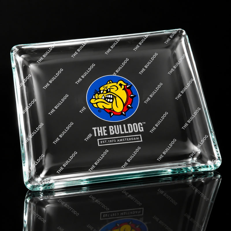 Plateau The Bulldog Shatterproof Glass 16 × 12 cm