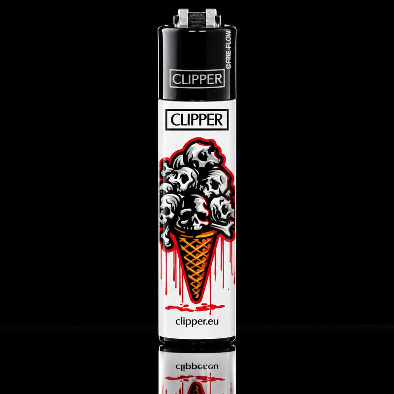 Briquet Clipper Classic Large Eis Waffeln – 4 Modèles
