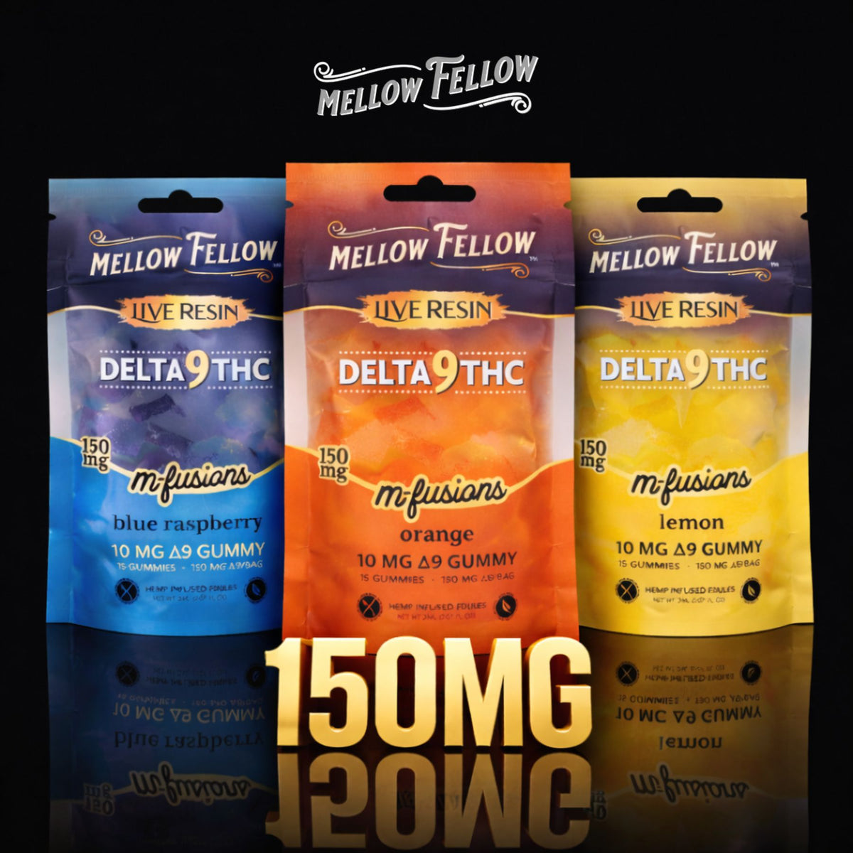 LIVE RESIN GUMMIES | DELTA 9 THC | 150MG