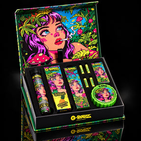 Coffret G-Rollz Gift Box XS “Mystikal Maze” – Grinder 53 mm + Accessoires