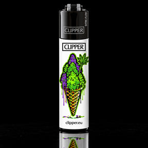 Briquet Clipper Classic Large Eis Waffeln – 4 Modèles