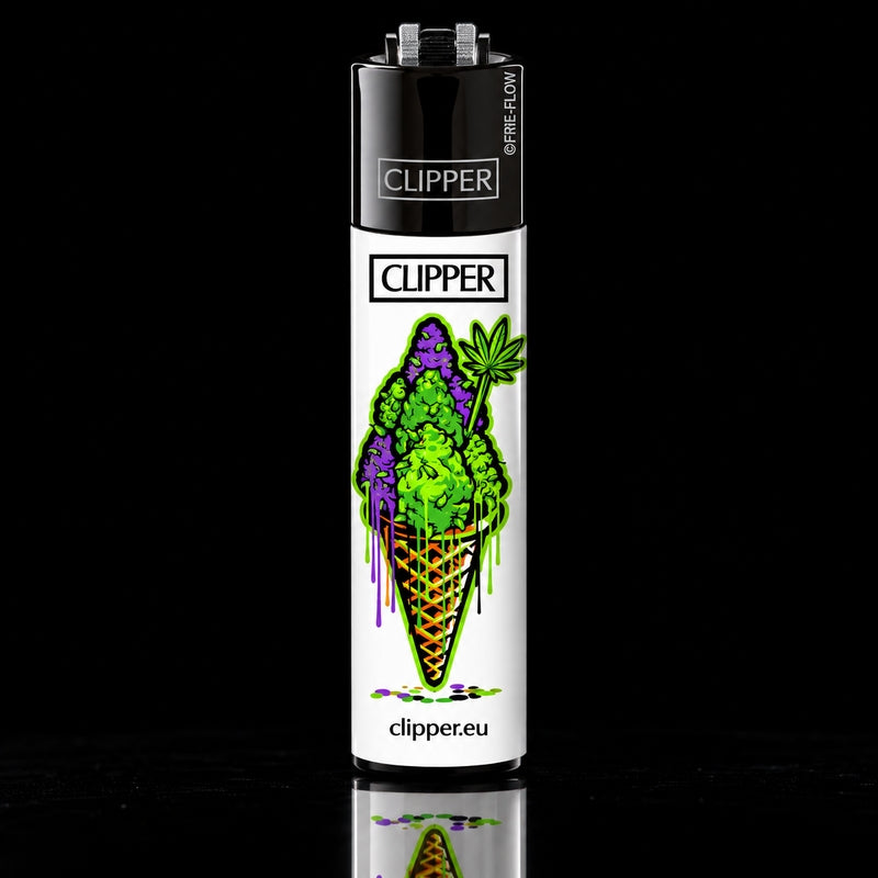 Briquet Clipper Classic Large Eis Waffeln – 4 Modèles