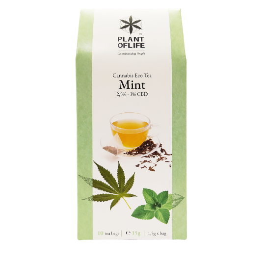 Cannabis Tea " MENTHE " 2.5% - 3% CBD SUPRHEMP®