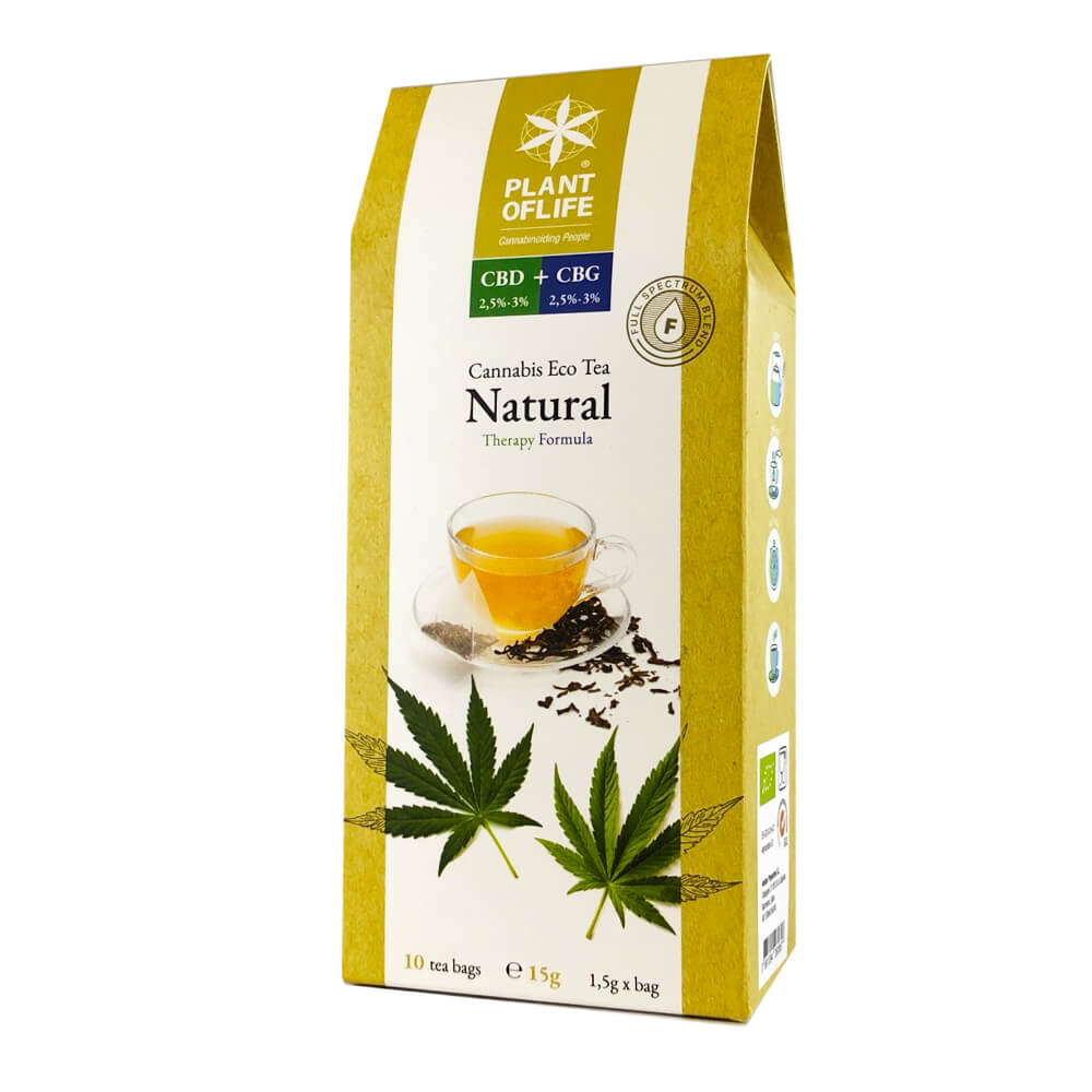Cannabis Tea " NATURAL " CBD 2,5 - 3% + CBG 2,5 - 3% SUPRHEMP®