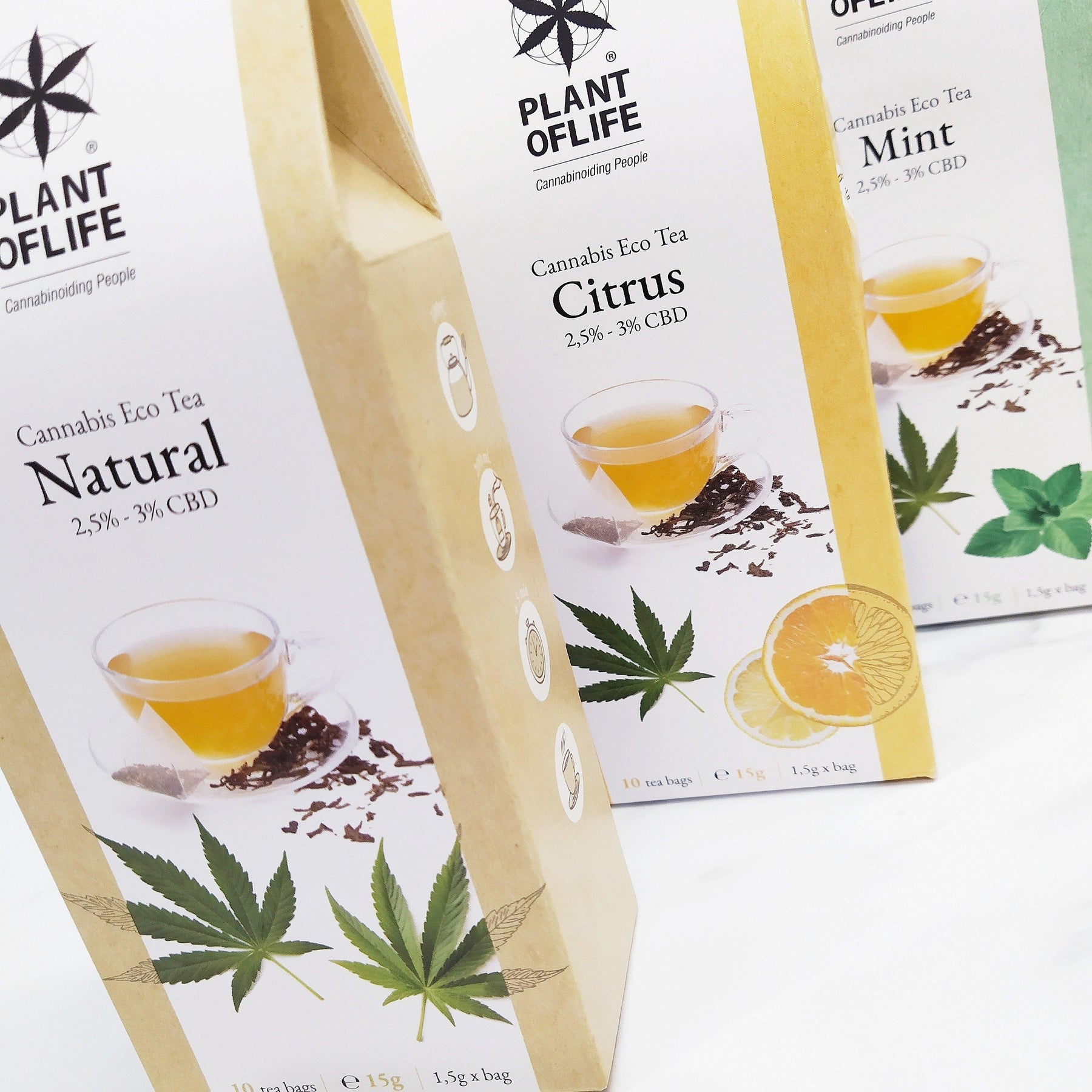 Cannabis Tea " NATUREL " 2.5% - 3% CBD SUPRHEMP®