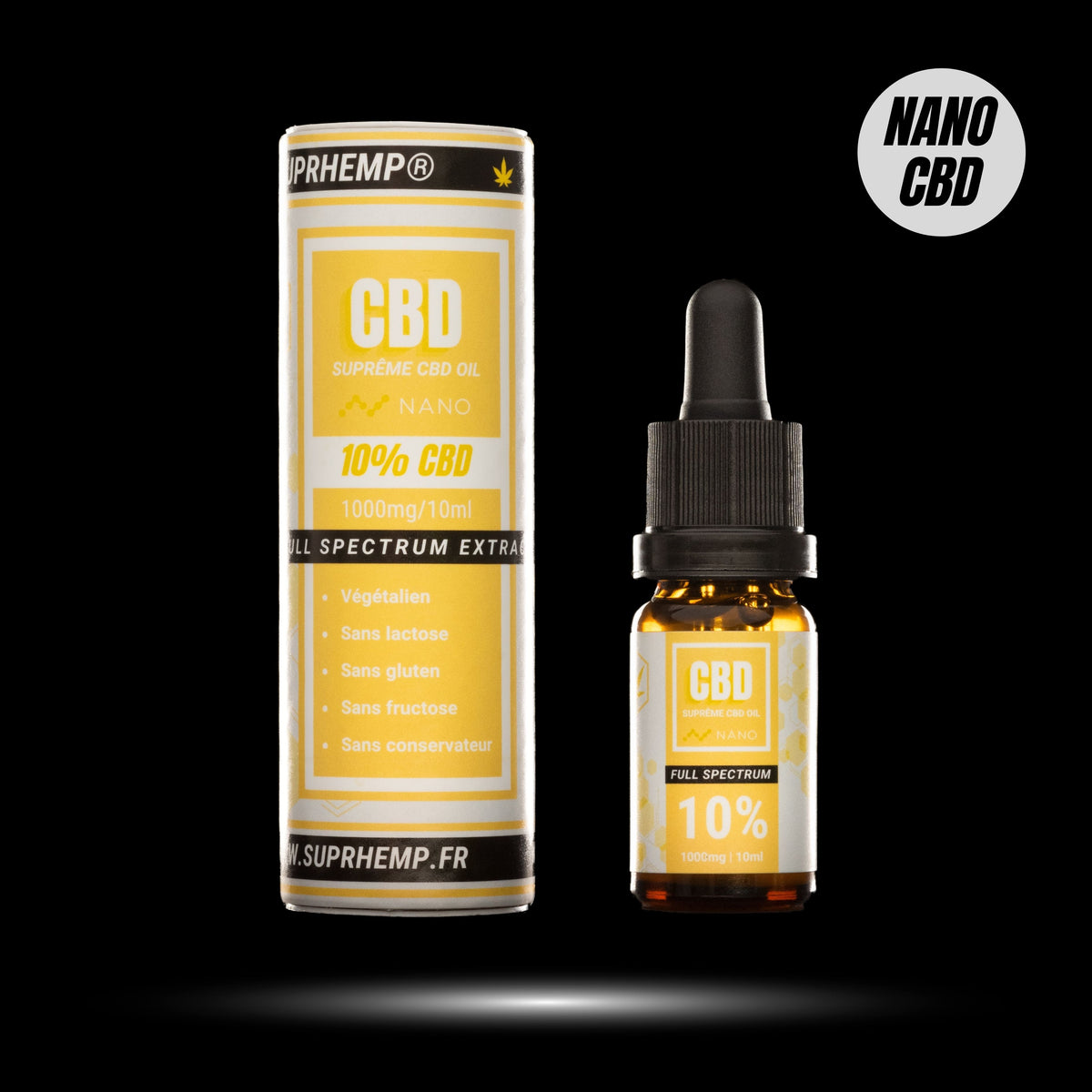 Huile MCT 10% NANO CBD (1000mg) SUPRHEMP®