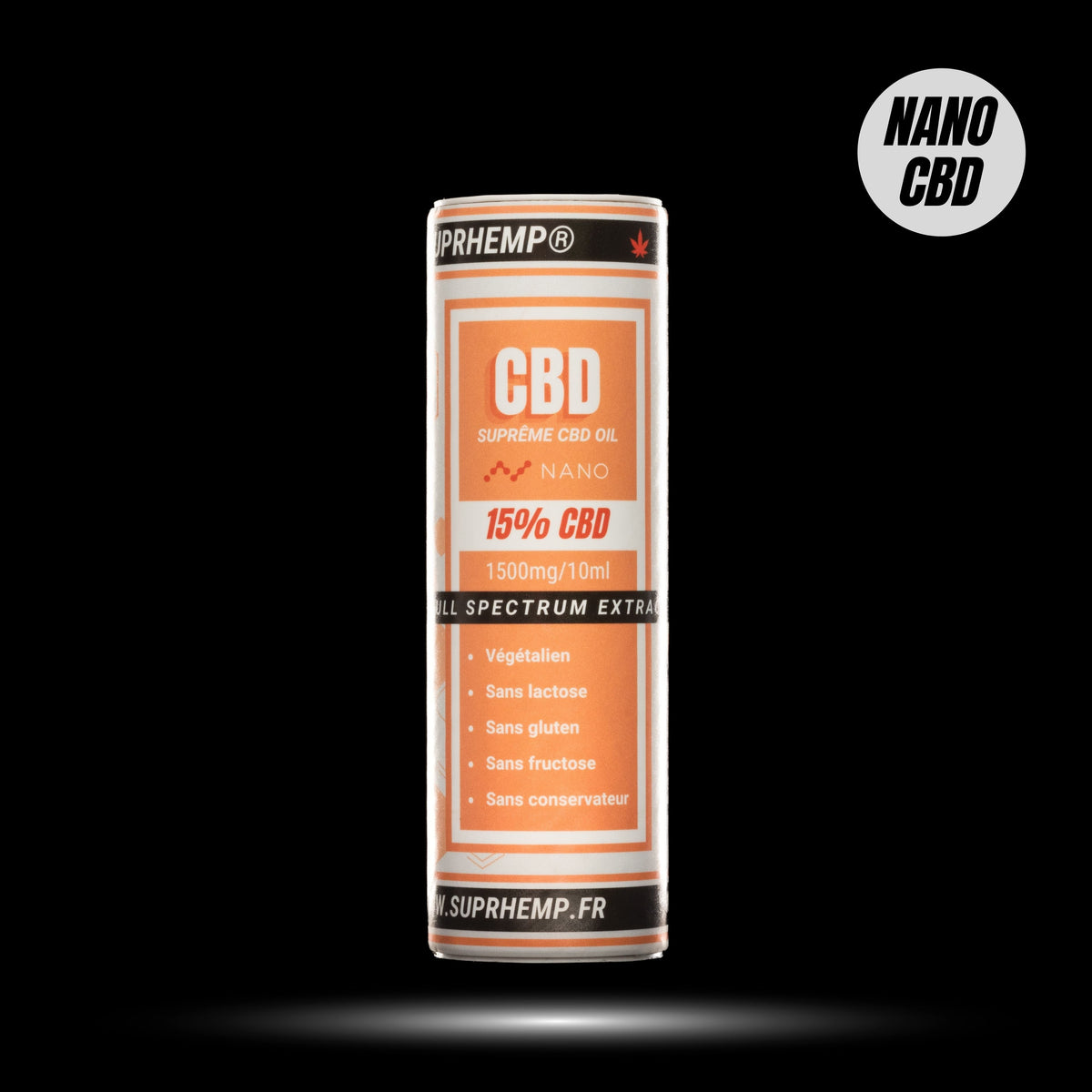 Huile MCT 15% NANO CBD (1500mg) SUPRHEMP®