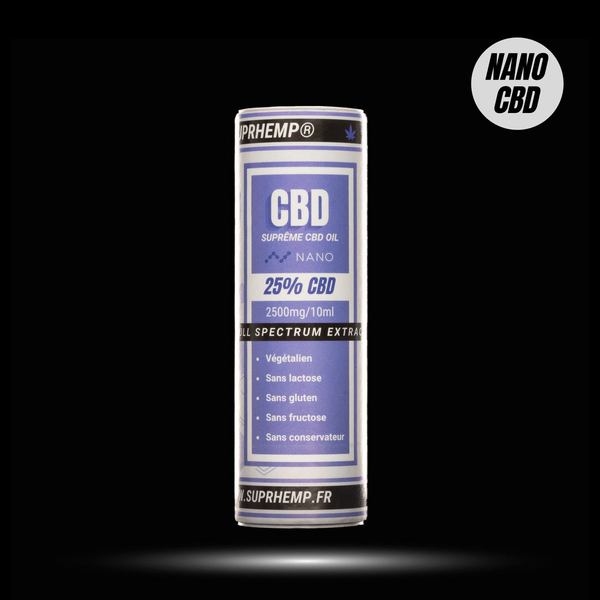 Huile MCT 25% NANO CBD (2500mg) SUPRHEMP®