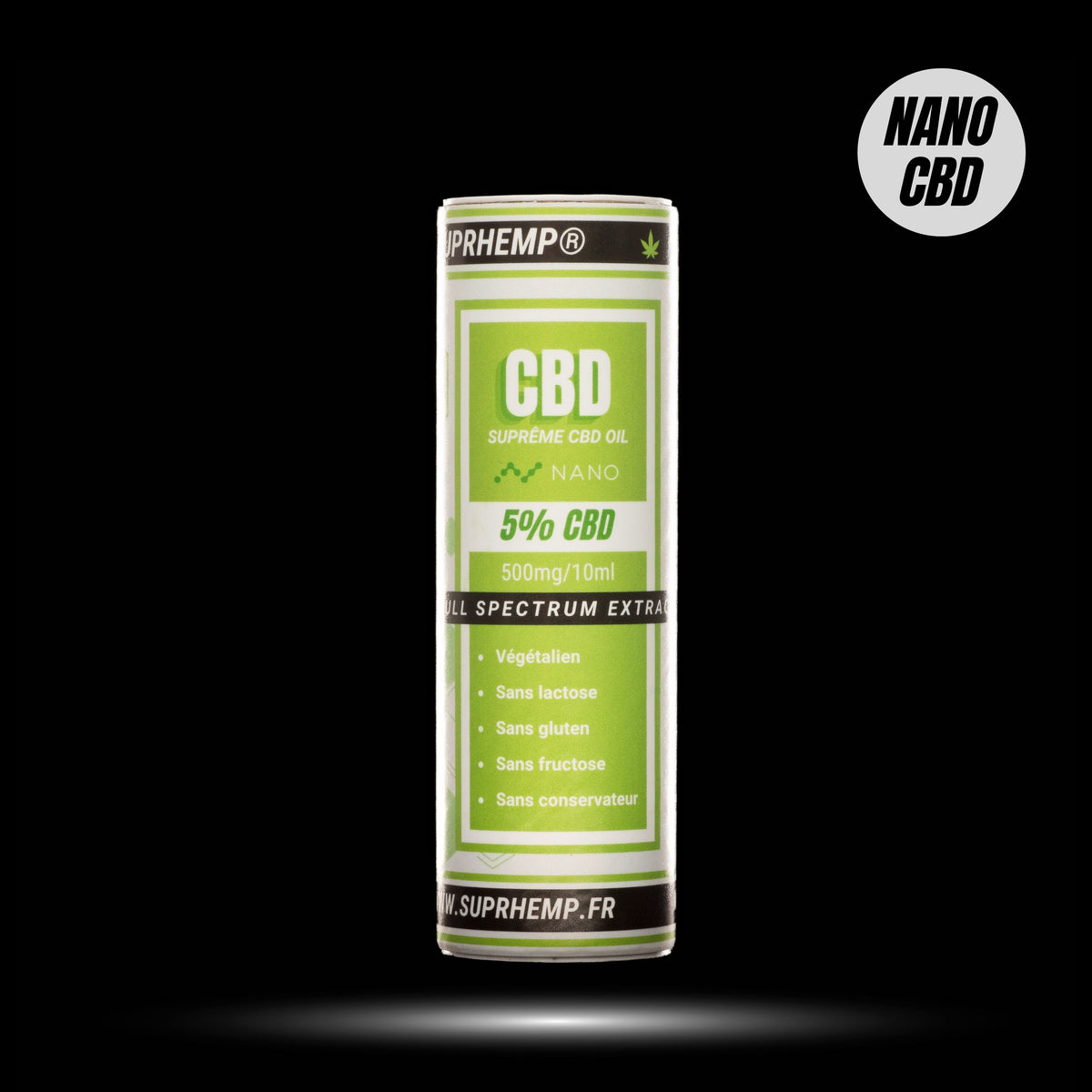 Huile MCT 5% NANO CBD (500mg) SUPRHEMP®